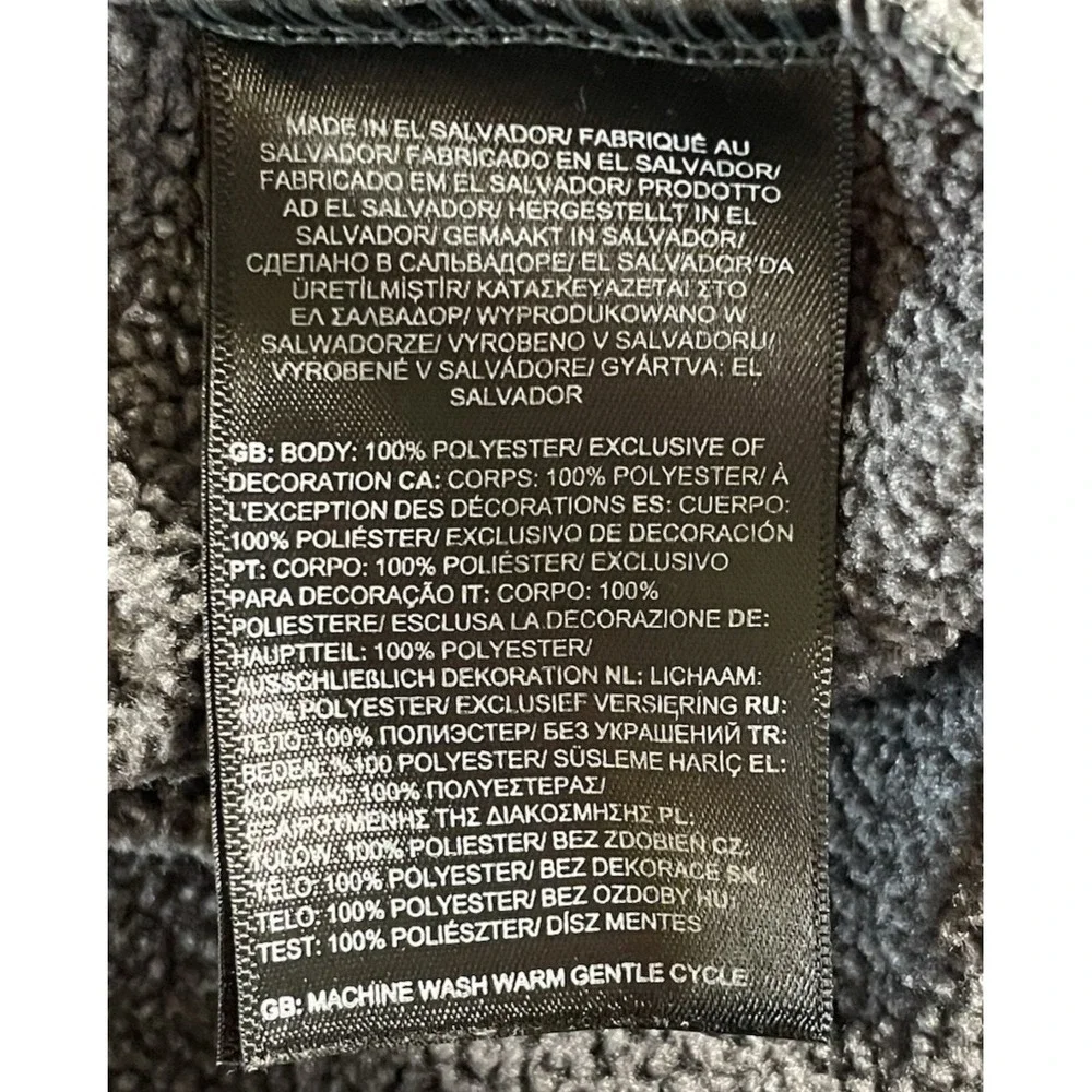 The North Face Men's Quarter Zip Pullover Medium Fleece Outdoor Dark Gray